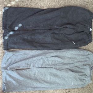 (2) NIKE sweatpants both size small